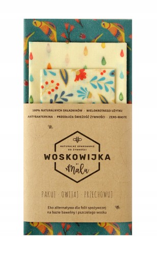 Woskowijki by Malu - zestaw 3 x M -100% naturalne